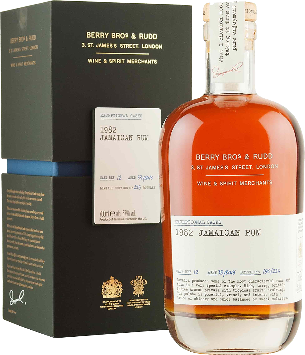 Berrys' Exceptional Cask Jamaican Rum 1982 - 33 Years Old
